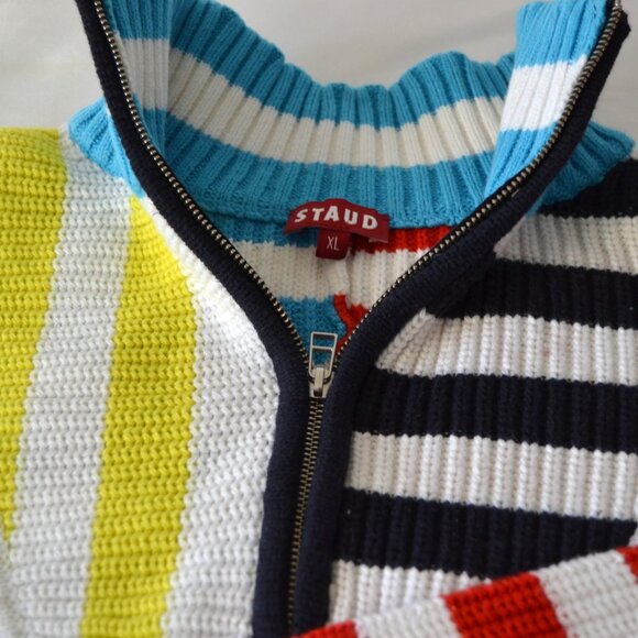 STAUD HAMPTON CAPTAIN STRIPE SWEATER- NWT $98 - Picture 8 of 10